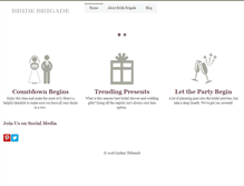 Tablet Screenshot of bridebrigade.com